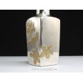 vaza miniaturala japoneza : bronz argintant . Japonia sec XX